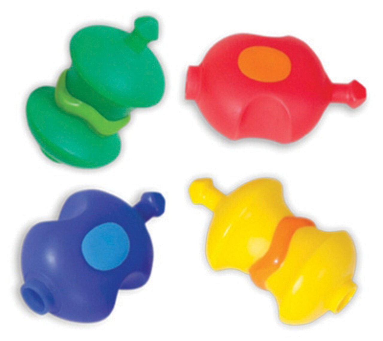 Childcraft Toddler Manipulatives Sensory Snap Beads, Assorted Colors, Set of 16